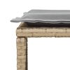vidaXL 5-tlg. Garten-Sofagarnitur Kissen Stapelbar Beige Poly Rattan