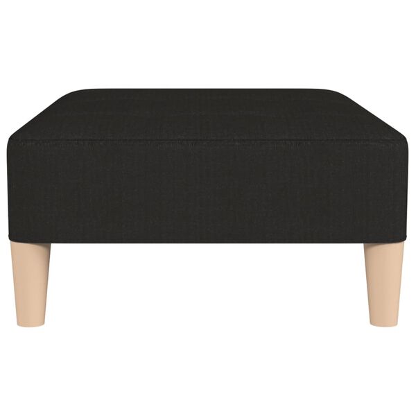 vidaXL Fu&szlig;hocker Schwarz 78x56x32 cm Stoff