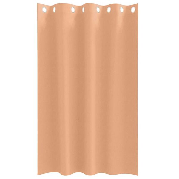 vidaXL Verdunkelungs-Vorh&auml;nge mit Ringen 2 pcs Hellbraun 175 x 140 cm