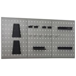 vidaXL Werkzeugwand 3 Stk. 40&times;58 cm Stahl