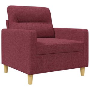 vidaXL Sofasessel Weinrot 60 cm Stoff