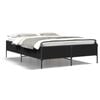 vidaXL Bettgestell Schwarz 150x200 cm Holzwerkstoff und Metall