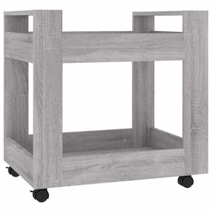 vidaXL B&uuml;rowagen Grau Sonoma 60x45x60 cm Holzwerkstoff