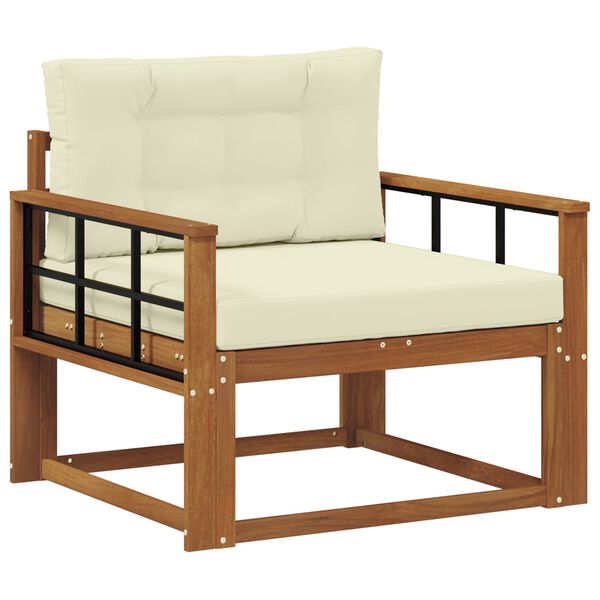 vidaXL Outdoor Mittelsofa Massivholz Akazie Natur