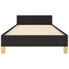 vidaXL Bettgestell ohne Matratze Schwarz 90x190 cm Stoff