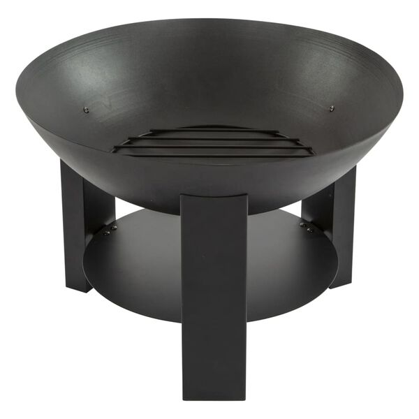 Practo Garden Feuerschale mit Aschef&auml;nger Schwarz