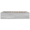 vidaXL Bettgestell Grau Sonoma 160x200 cm Holzwerkstoff