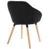vidaXL Esszimmerst&uuml;hle 6 Stk. Schwarz Stoff