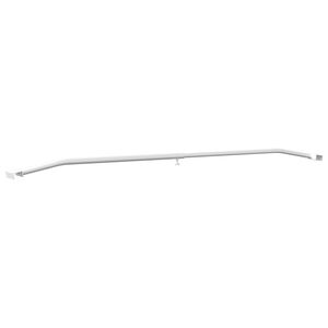 vidaXL Flachplanenb&uuml;gel f&uuml;r Anh&auml;nger Silber 102-155 cm Aluminium