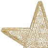 vidaXL Weihnachtssterne 3 Stk. Golden Mesh LED Outdoor Indoor