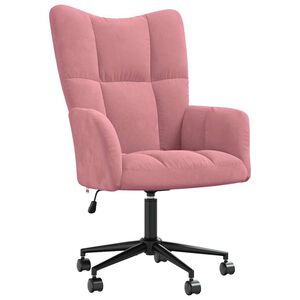 vidaXL Relaxsessel Rosa Samt