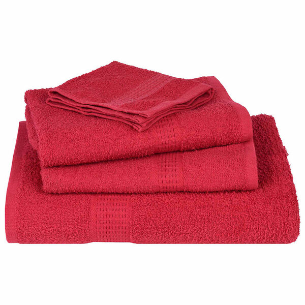 vidaXL Duscht&uuml;cher FROGN 4 Stk. Rot 70x140 cm 360 g/m&sup2;