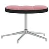 vidaXL Relaxsessel mit Hocker Rosa Samt und PVC