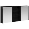vidaXL Badezimmerschrank-Set 3 stk. 126 x 16 x 62,5 cm Holzwerkstoff