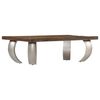 vidaXL Opium-Couchtisch Altholz und Stahl 110&times;60&times;35 cm