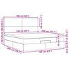 vidaXL Ottoman-Bett mit Matratze Dunkelgrau 160x200 cm Stoff