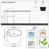 LECHUZA Blumenampel NIDO Cottage 35 ALL-IN-ONE Sandbraun