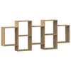 vidaXL Wandregal Artisan-Eiche 159x18x65 cm Holzwerkstoff
