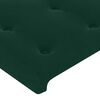vidaXL Boxspringbett mit Matratze & LED Dunkelgr&uuml;n 80x200 cm Samt