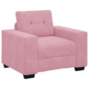 vidaXL Sessel Rosa 100x78x80 cm Samt
