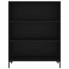 vidaXL B&uuml;cherregal Schwarz 69,5x32,5x90 cm Holzwerkstoff