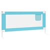 vidaXL Kleinkind-Bettschutzgitter Blau 190x25 cm Stoff