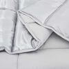 vidaXL Winterbettdecke Silber 200 x 200 cm Satin und Mikrofaser