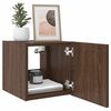 vidaXL TV-Wandschrank mit LED-Leuchten Braun Eichen-Optik 30,5x35x30cm