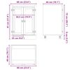 vidaXL Schrank mit Regal Honig 60 x 46 x 81,5 cm Massives Kiefernholz