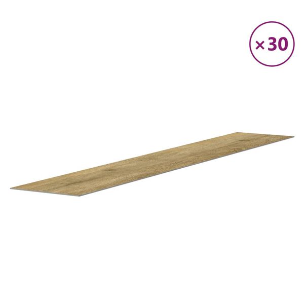vidaXL Wandpaneele Holzoptik Braun PVC 4,12 m&sup2;