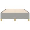 vidaXL Bettgestell ohne Matratze Hellgrau 120x200 cm Stoff