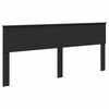 vidaXL Aufbewahrungsbett Schwarz 200 x 200 cm Holzwerkstoff
