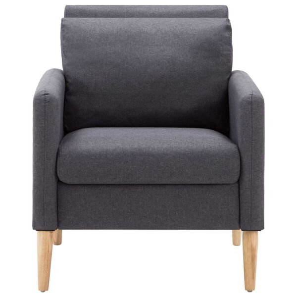 vidaXL Sessel Dunkelgrau Stoff