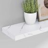 vidaXL Wandregal Wei&szlig; Marmor 90 x 23,5 x 4 cm Holzwerkstoff