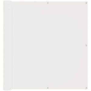 vidaXL Balkonsichtschutz Wei&szlig; 110 x 500 cm Oxford-Stoff