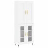 vidaXL Highboard Wei&szlig; 69,5x34x180 cm Holzwerkstoff
