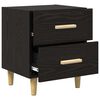 vidaXL Bettschrank 2 pcs Schwarz Eichen-Optik 40 x 35 x 47,5 cm