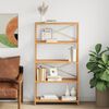 vidaXL Regal mit 5 B&ouml;den 80x30x146 cm Massivholz Eiche
