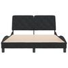 vidaXL Bettgestell ohne Matratze Schwarz 140x190 cm Samt