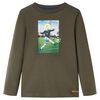 Kinder-Langarmshirt Khaki 104