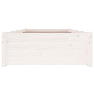 vidaXL Bett mit Schubladen Weiß 90x200 cm