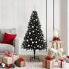 vidaXL Weihnachtsbaum mit 150 LEDs mit St&auml;nder Schwarz 150 cm PVC