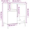 vidaXL Sideboard Sonoma-Eiche 60x35x70 cm Holzwerkstoff