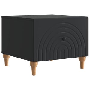 vidaXL Couchtisch mit Schubladen Schwarz 49 x 50 x 40 cm Holzwerkstoff
