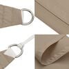 vidaXL Sonnensegel Oxford-Gewebe Rechteckig 3,5x4,5 m Taupe