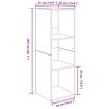 vidaXL TV-Schrankset 4 pcs Altholz 37 x 35 x 107,5 cm Holzwerkstoff
