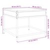 vidaXL Couchtisch mit Infinity-LED Schwarz 50x50x41 cm