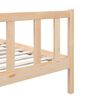 vidaXL Massivholzbett 75x190 cm