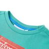 Kinder-Kurzarmshirt Dunkles Minzgr&uuml;n 104