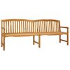 vidaXL Handgefertigte Rosenbank 228 x 61 x 94,5 cm Massivholz Teak